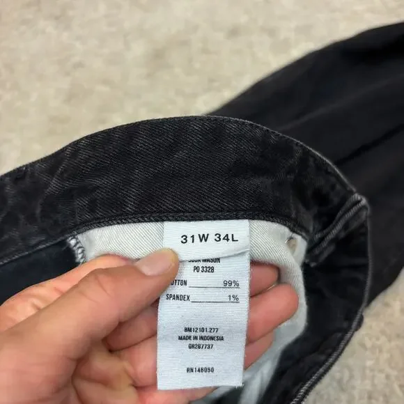 Buck Mason Maverick Slim 13 oz Jeans Men's 31x32.5 Black